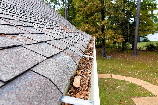 keeping gutters free of blockages and build-up